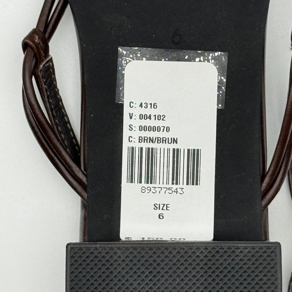 NIB JEFFREY CAMPBELL Chance Slingback Thong Sandals Women's Size 6 Brown Gold - Picture 10 of 12